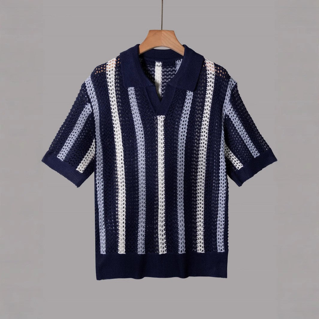 European And American Style Thick Needle Hollow Sweater