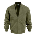 Men's Suede Solid Color Casual Retro Jacket