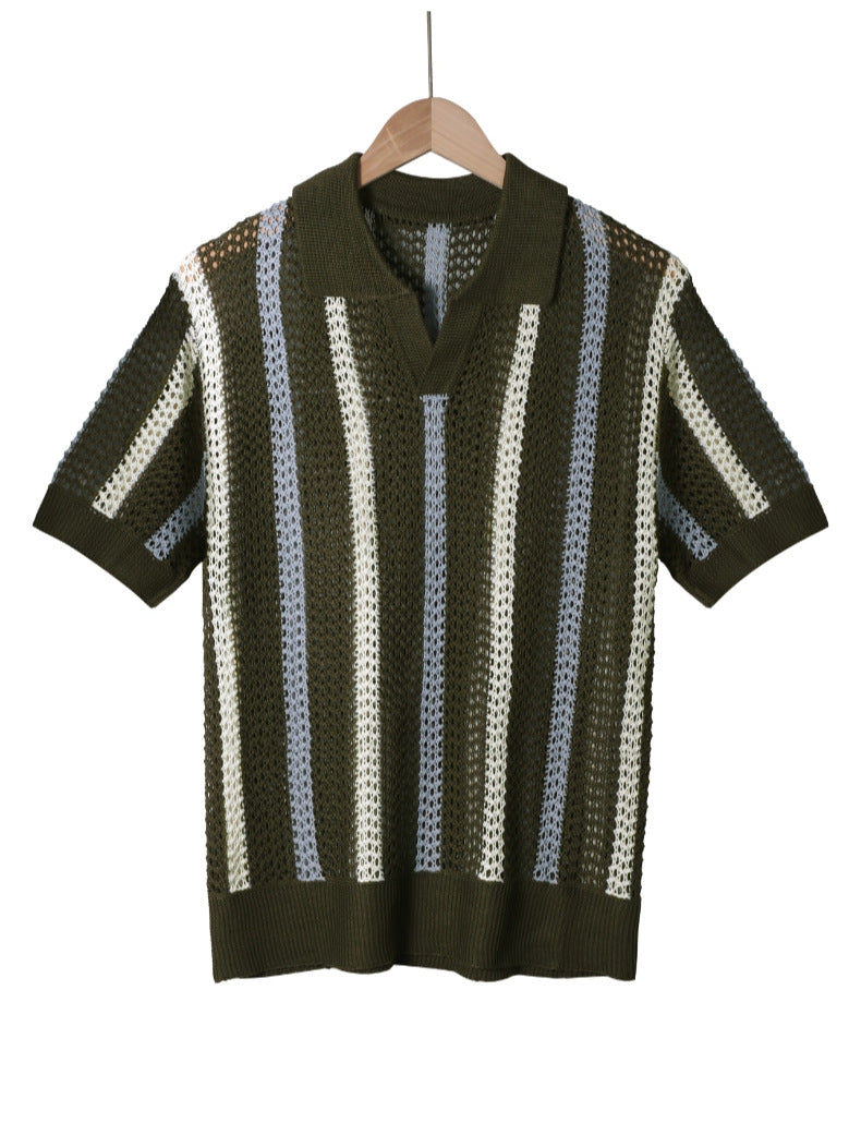 European And American Style Thick Needle Hollow Sweater