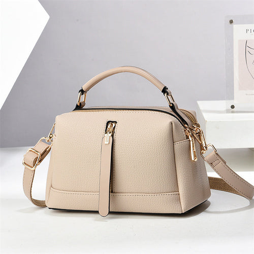 Carmine Classy Handbag - Selling Custom Logo New Fashion Small Square PU Leather Crossbody Shoulder Bag Zipper Large Capacity Casual Woman's Handbag