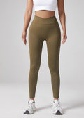 V-waist Yoga Elastic Tight Pants, Women's Peach Hip Lifting Running Speed Drying Yoga Pants, Workwear Pocket Button Pants
