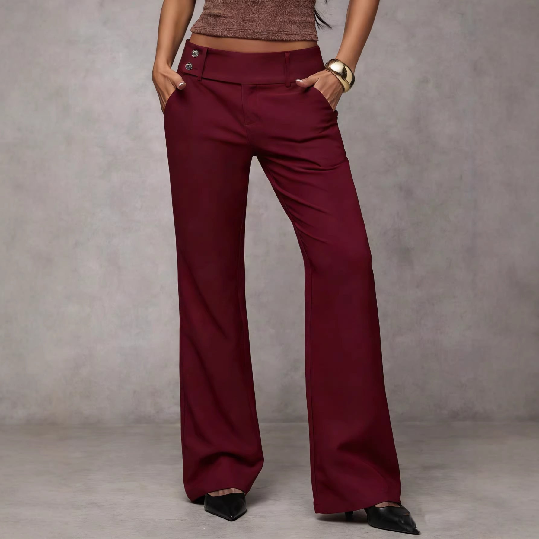Draping Slimming And Height-enhancing Versatile Casual Workwear Suit Pants
